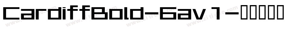CardiffBold-6av1字体转换