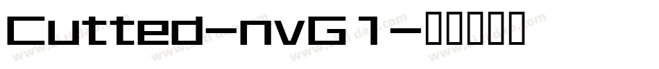 Cutted-nvG1字体转换