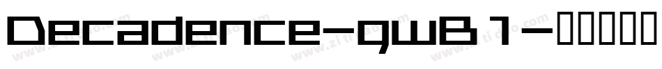 Decadence-gwB1字体转换