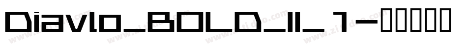 Diavlo_BOLD_II_1字体转换