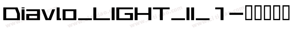 Diavlo_LIGHT_II_1字体转换