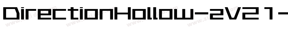 DirectionHollow-zVZ1字体转换