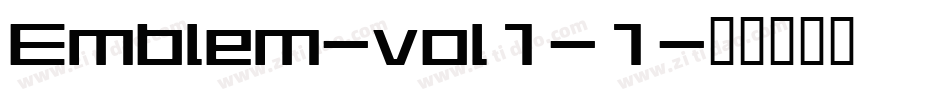 Emblem-vol1-1字体转换