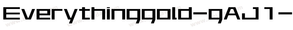 Everythinggold-gAJ1字体转换