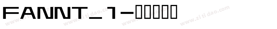 FANNT_1字体转换