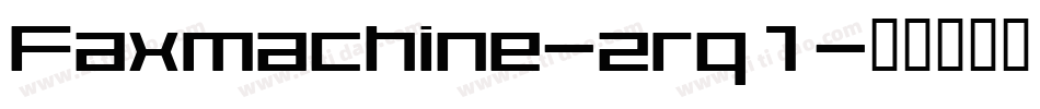 Faxmachine-zrq1字体转换