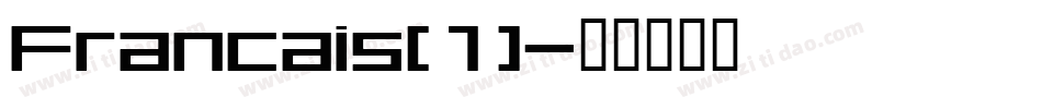 Francais(1)字体转换