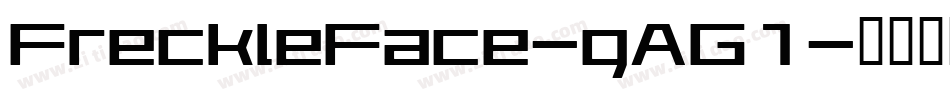 FreckleFace-gAG1字体转换