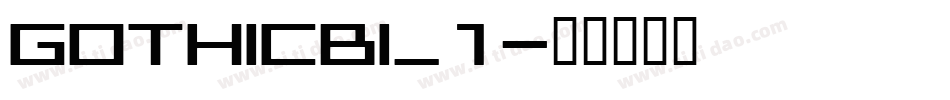 GOTHICBI_1字体转换