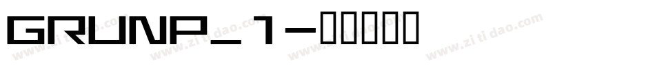 GRUNP_1字体转换