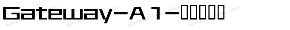 Gateway-A1字体转换