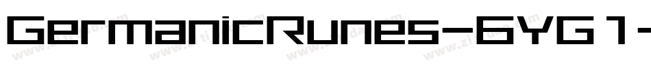 GermanicRunes-6YG1字体转换