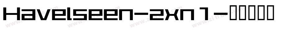 Havelseen-zxn1字体转换