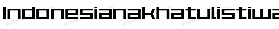 Indonesianakhatulistiwania-zjr1字体转换