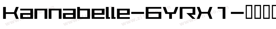 Kannabelle-6YRX1字体转换