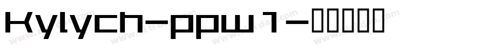 Kylych-ppw1字体转换