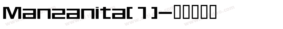 Manzanita(1)字体转换