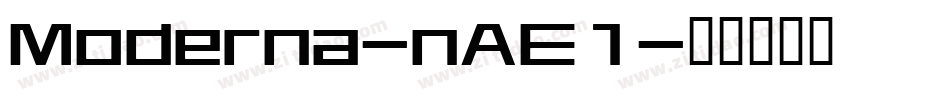 Moderna-nAE1字体转换