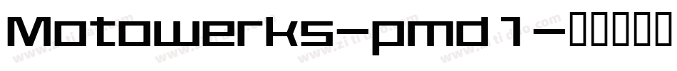 Motowerks-pmd1字体转换