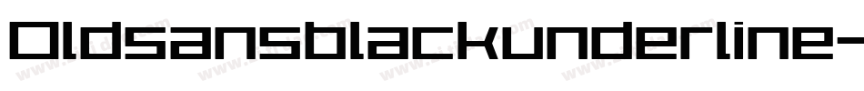 Oldsansblackunderline-glo1字体转换