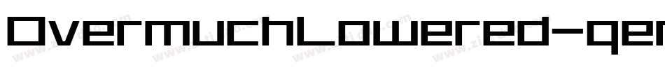 OvermuchLowered-qem1字体转换