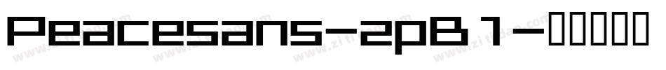 Peacesans-zpB1字体转换