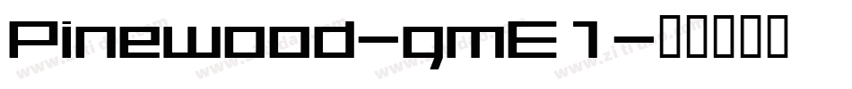 Pinewood-gmE1字体转换