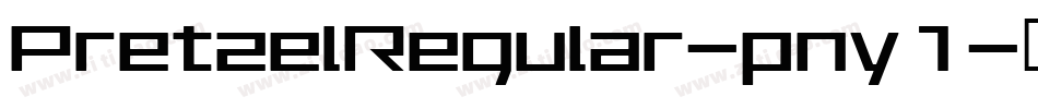PretzelRegular-pny1字体转换