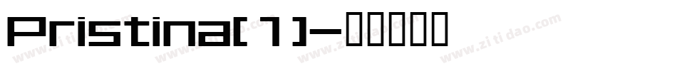 Pristina(1)字体转换