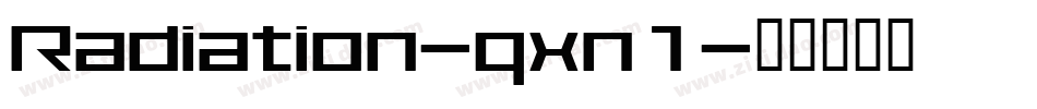 Radiation-qxn1字体转换