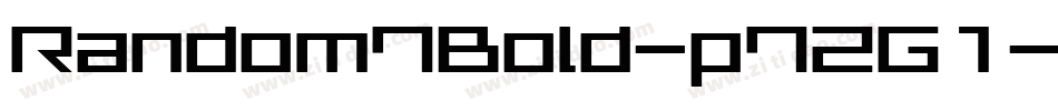 Random7Bold-p7ZG1字体转换