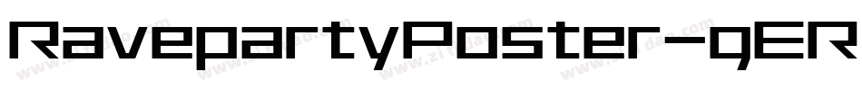 RavepartyPoster-gER1字体转换