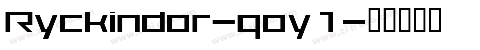 Ryckindor-qoy1字体转换
