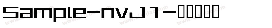 Sample-nvJ1字体转换