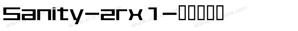 Sanity-zrx1字体转换