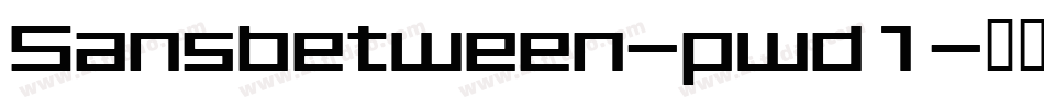 Sansbetween-pwd1字体转换