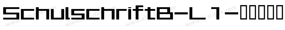 SchulschriftB-L1字体转换