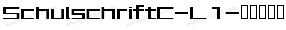 SchulschriftC-L1字体转换
