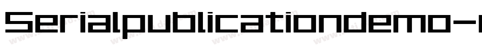 Serialpublicationdemo-qxo1字体转换
