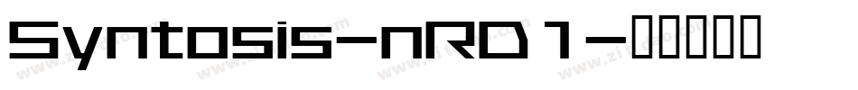 Syntosis-nRD1字体转换