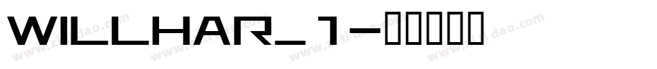 WILLHAR_1字体转换
