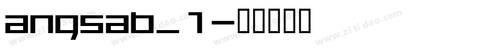 angsab_1字体转换