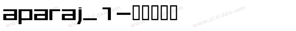 aparaj_1字体转换