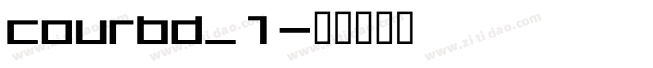 courbd_1字体转换