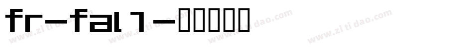 fr-fal1字体转换