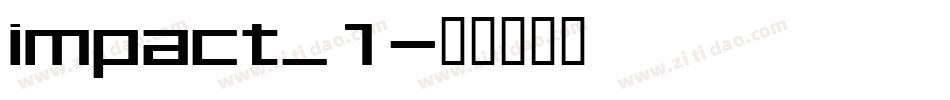 impact_1字体转换