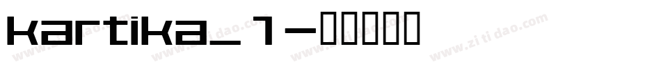 kartika_1字体转换