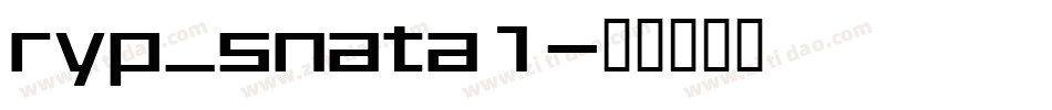 ryp_snata1字体转换