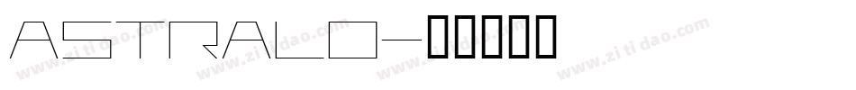ASTRALO字体转换