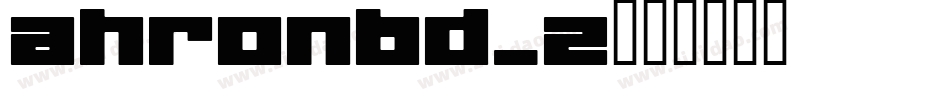 ahronbd_2字体转换